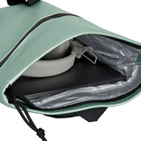 New Rebels New Rebels Mart Los Angeles Metallic Light Green 7L Rolltop Backpack Water Repellent