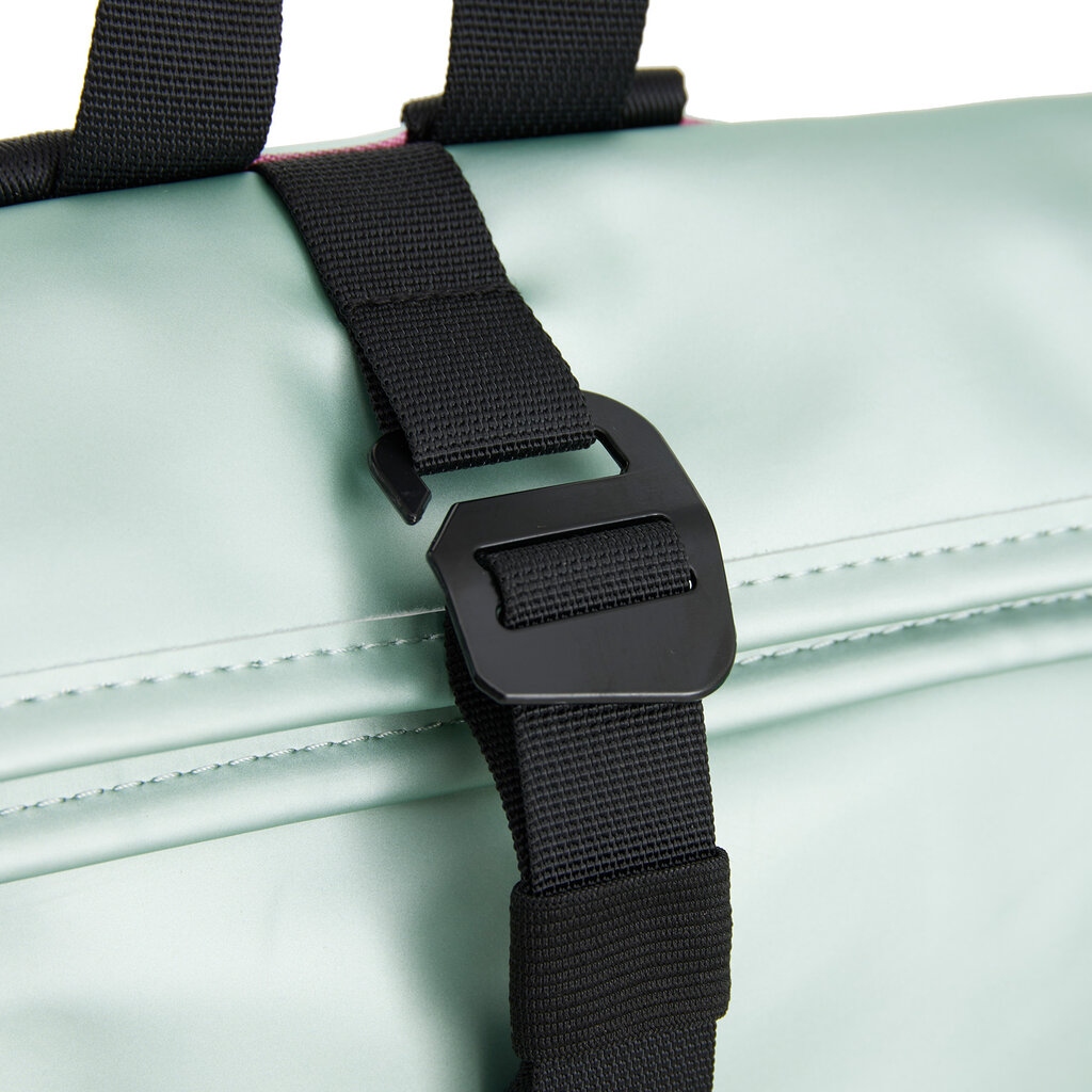 New Rebels New Rebels Mart Los Angeles Metallic Hellgrün 7L Rolltop Rucksack Wasserabweisend