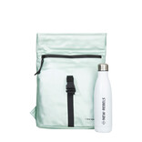 New Rebels New Rebels Mart Los Angeles Metallic Hellgrün 7L Rolltop Rucksack Wasserabweisend