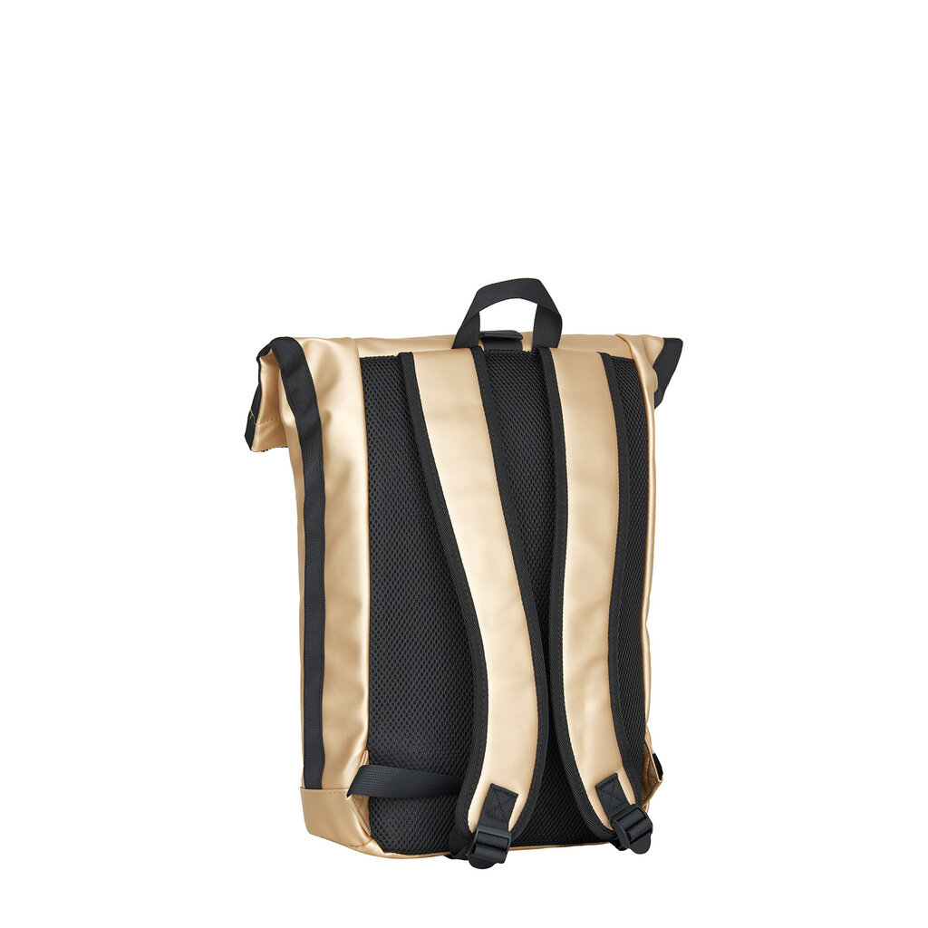 New Rebels New Rebels Mart New York Metallic Gold 21L Backpack Rolltop Water Repellent Laptop 15.6"