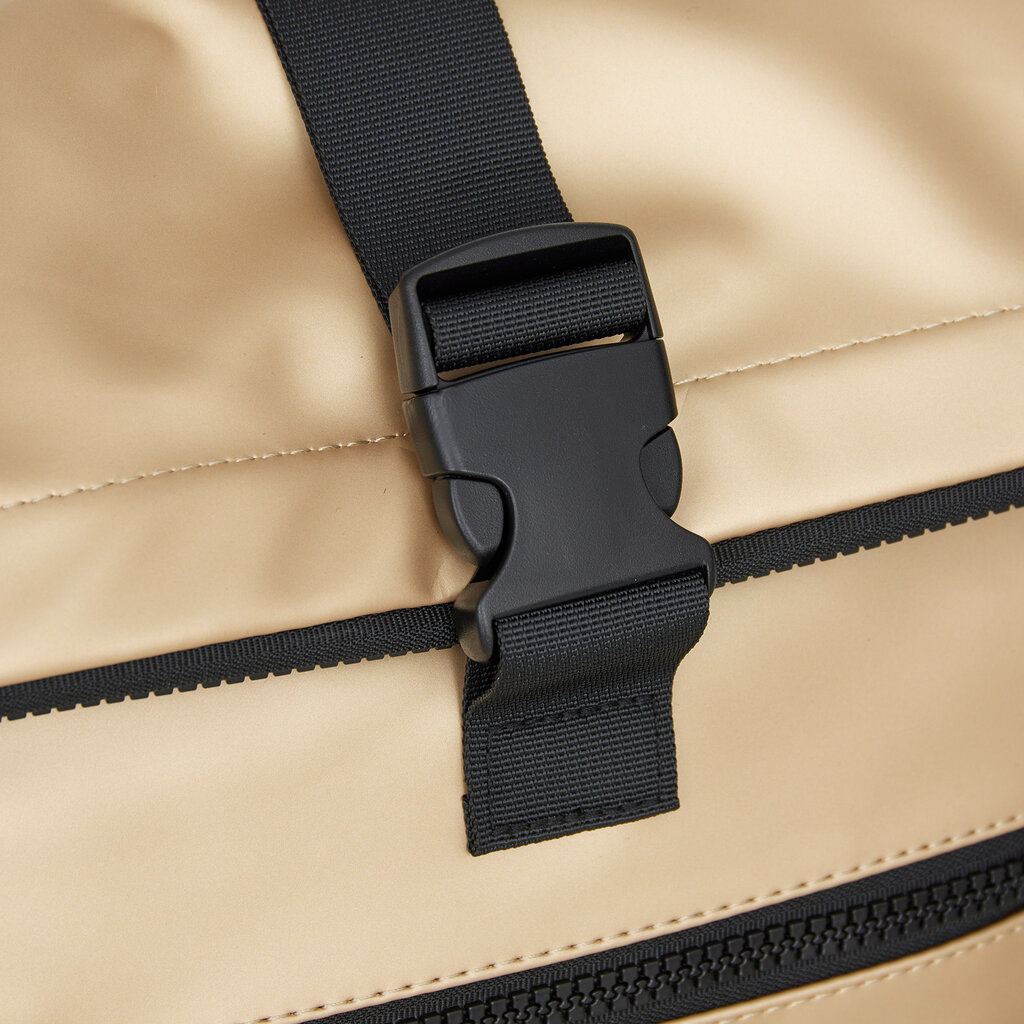 New Rebels New Rebels Mart New York Metallic Goud 21L Rugzak Rolltop Waterafstotend Laptop 15.6"