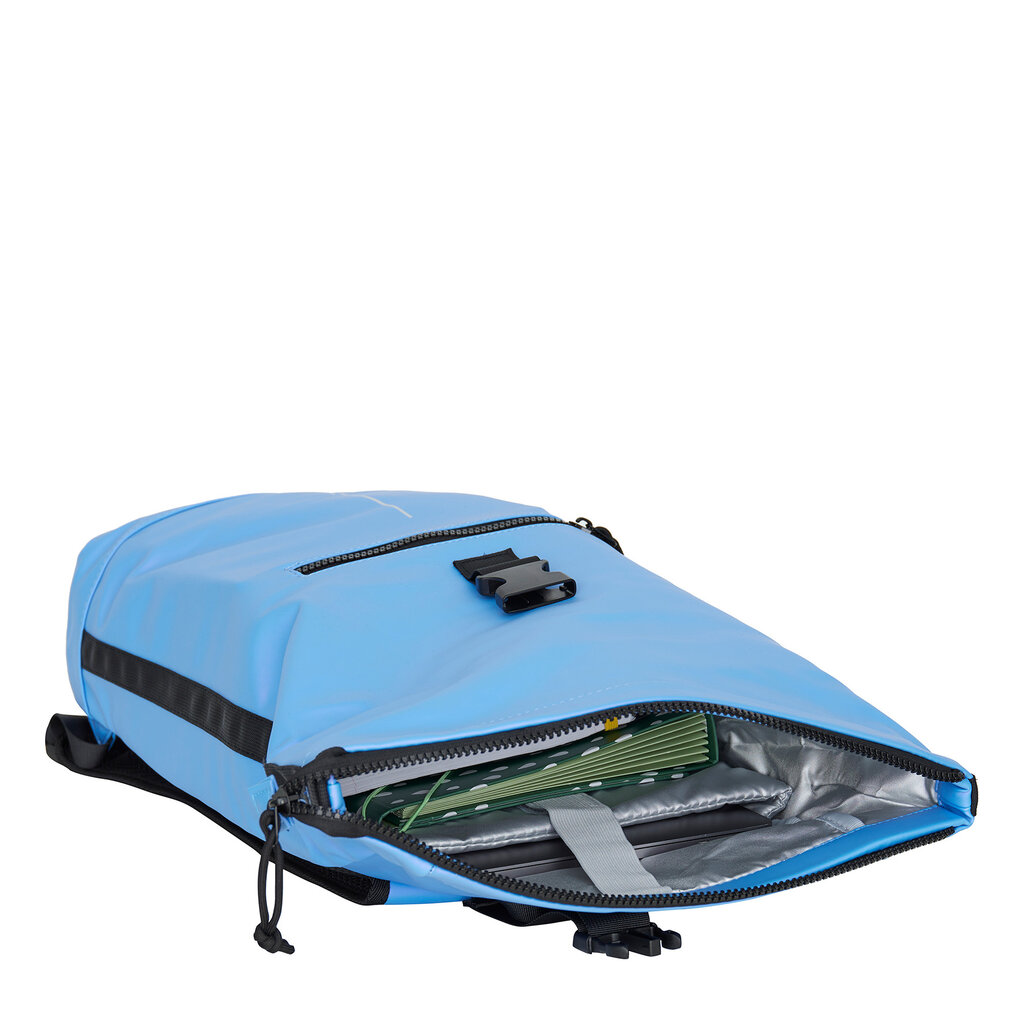 New Rebels New Rebels Mart New York Metallic Lichtpaars 21L Rugtas Rolltop Waterafstotend Laptop 15.6"