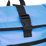 New Rebels New Rebels Mart New York Metallic Light Purple 21L Backpack Rolltop Water Repellent Laptop 15.6"