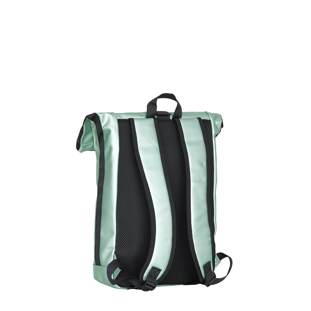 New Rebels New Rebels Mart New York Metallic Hellgrün 21L Rucksack Rolltop Wasserabweisend Laptop 15.6"