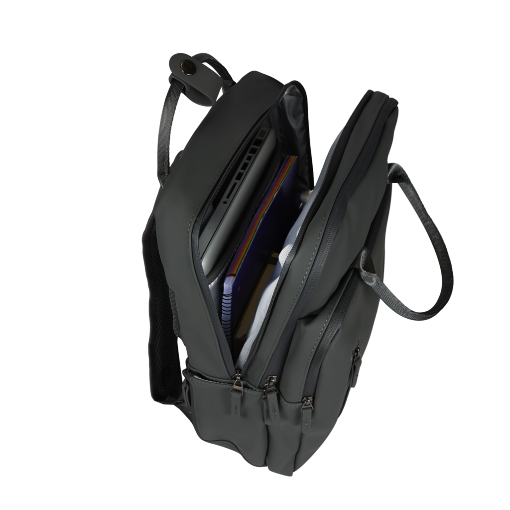 New Rebels New Rebels William Milwaukee Anthrazit 18L Rucksack Wasserabweisend Laptop 15.6"