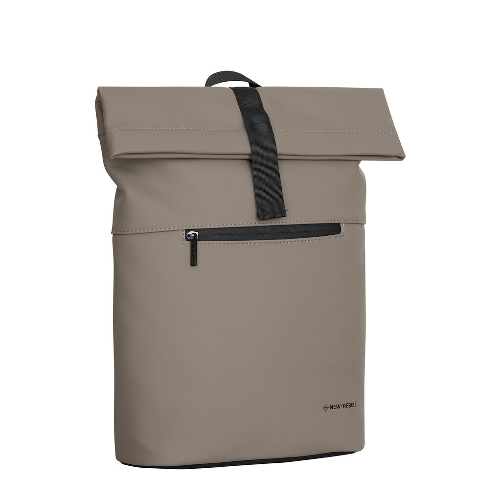 New Rebels Omar Montgomery Taupe 15L Rolltop Backpack Water Repellent Laptop 15.6"