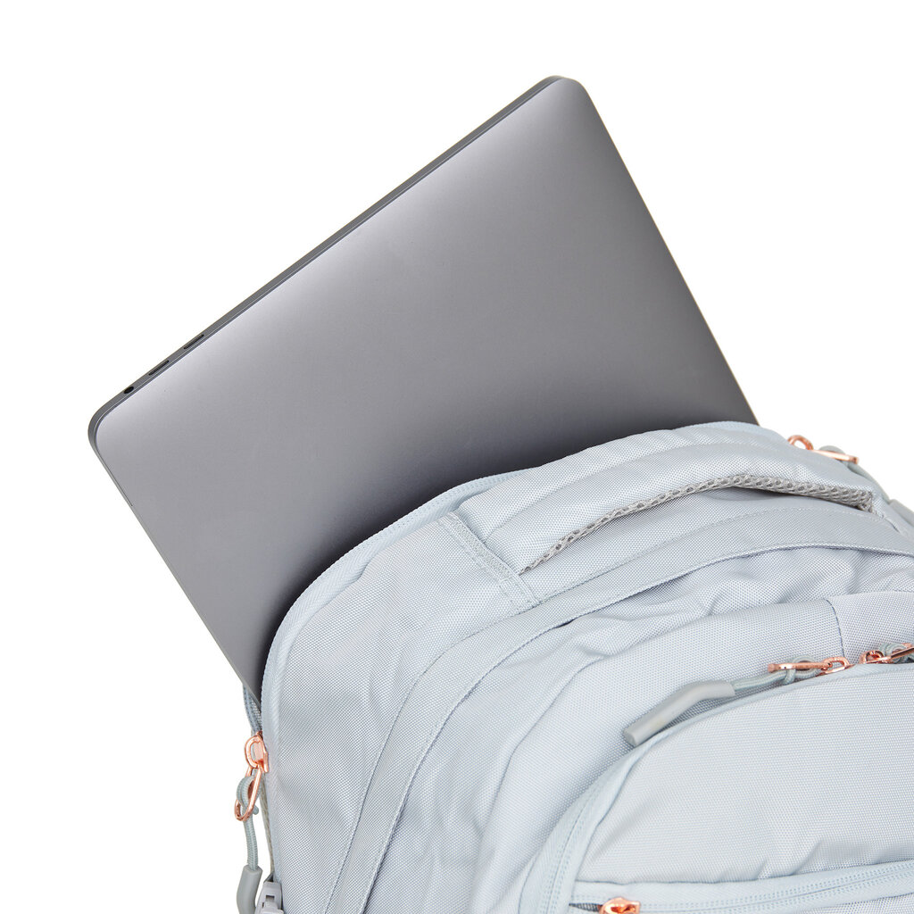 New Rebels New Rebels Vince Baldwin Lichtgrijs 33L Rugtas Waterafstotend Laptop 15.6"