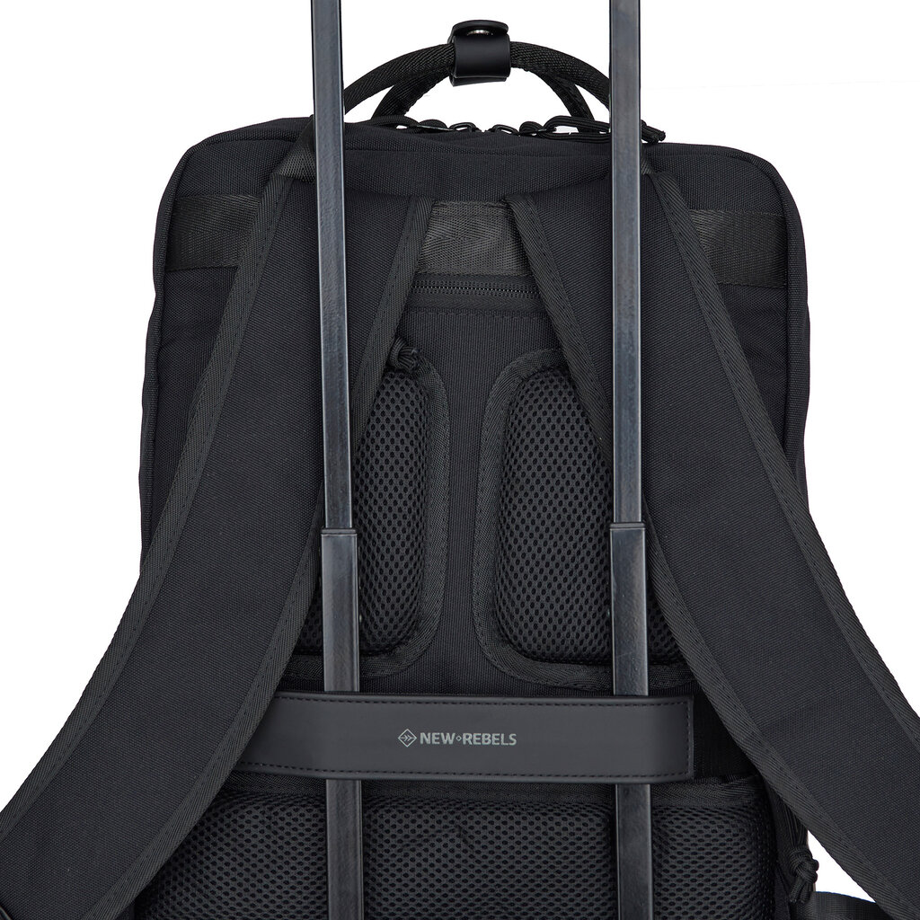 New Rebels New Rebels Bruce Milwaukee 18L Laptoptas Werktas Schooltas 15,6 '' Zwart