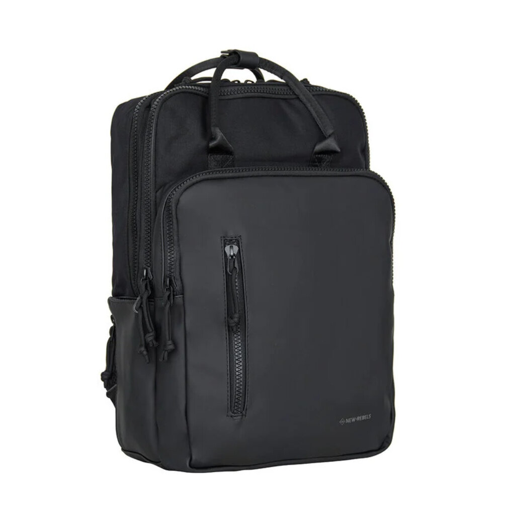 New Rebels New Rebels Bruce Milwaukee 18L Laptoptas Werktas Schooltas 15,6 '' Zwart