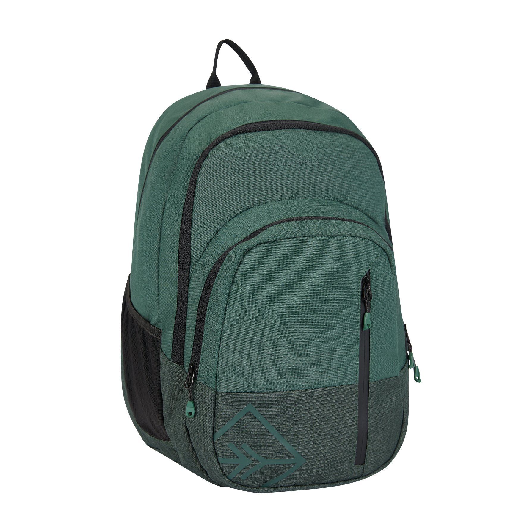 New Rebels Otis - Milcreek Rugtas 25L - Duotone - duurzaam waterafstotend polyester - 15.6" laptop - Donkergroen