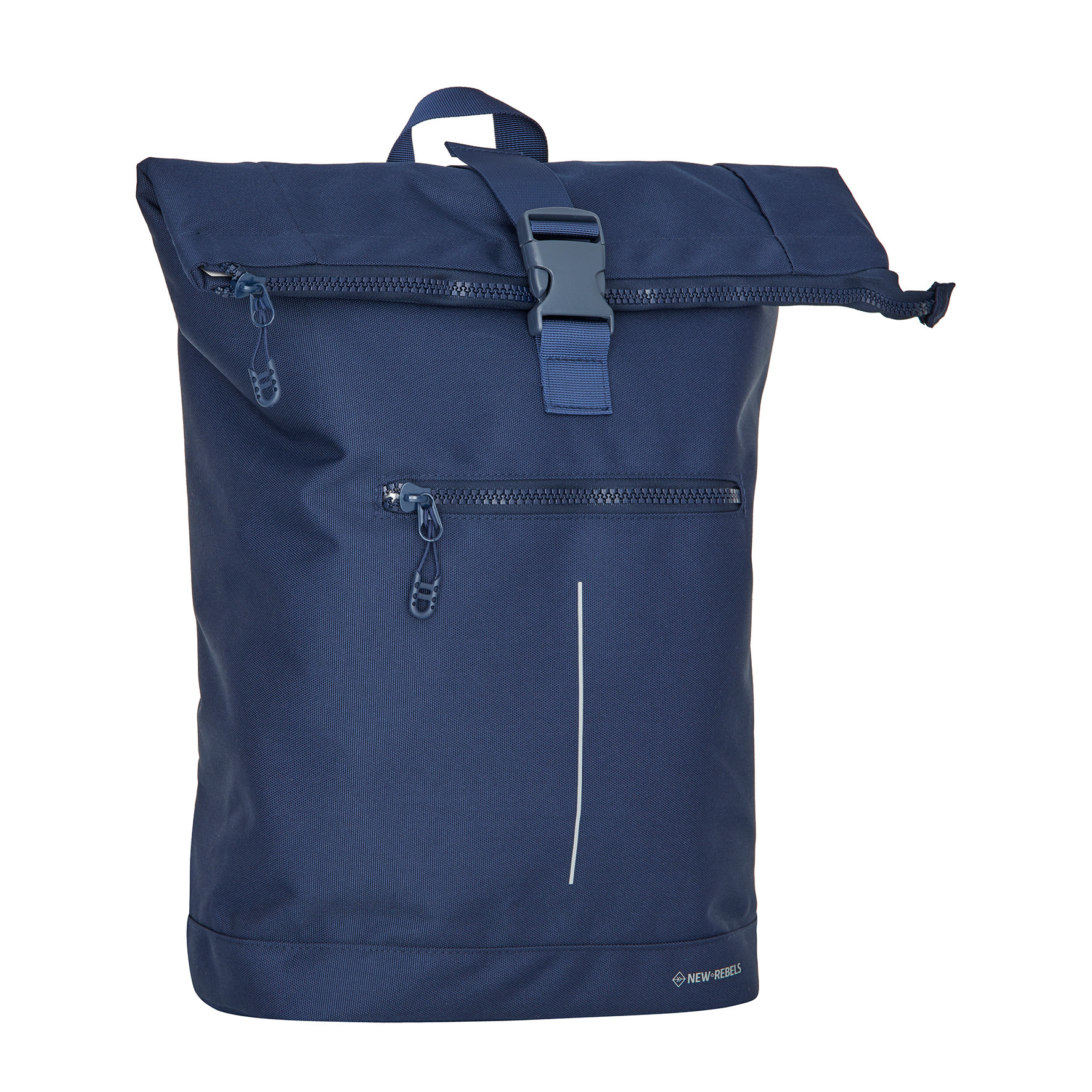 New Rebels Valor New York Navy blauw 21L Rugtas Rolltop Waterafstotend Laptop 15.6