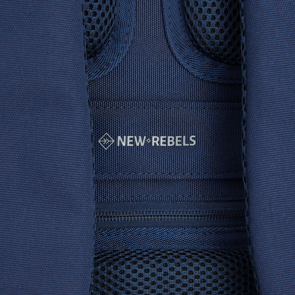 New Rebels New Rebels Valor New York Navy Blue  21L Backpack Rolltop Water Repellent Laptop 15.6"