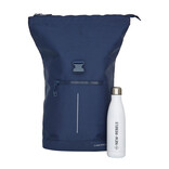 New Rebels New Rebels Valor New York Navy blauw 21L Rugtas Rolltop Waterafstotend Laptop 15.6"
