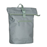 New Rebels New Rebels Valor New York salie grün 21L Rucksack Rolltop Wasserabweisend Laptop 15,6 Zoll