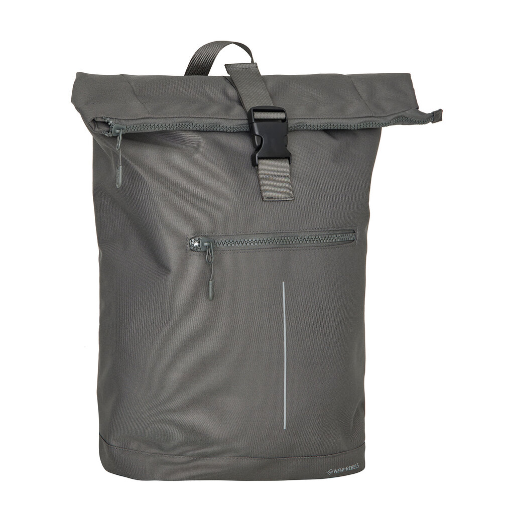 New Rebels New Rebels Valor New York antracietgrijs 21L Rugzak Rolltop Waterafstotend Laptop 15,6 inch