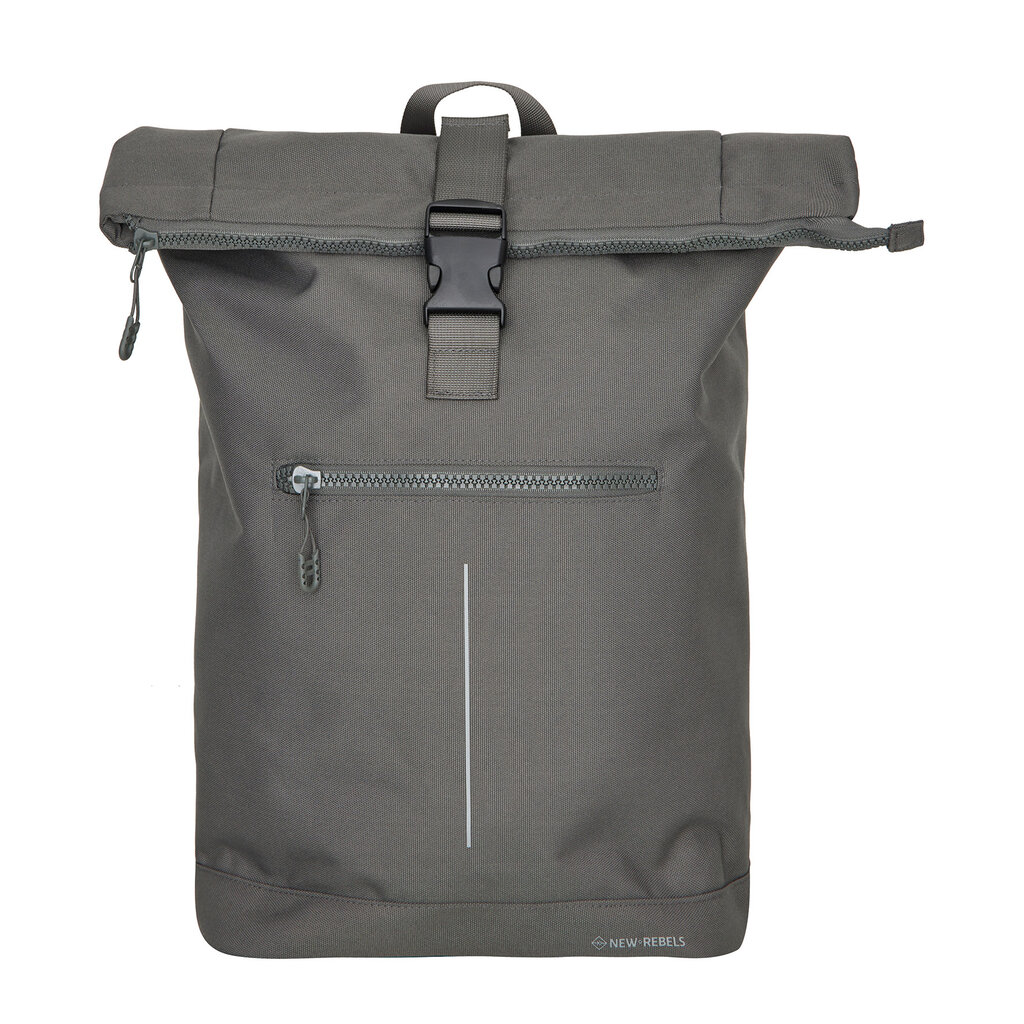 New Rebels New Rebels Valor New York antracietgrijs 21L Rugzak Rolltop Waterafstotend Laptop 15,6 inch