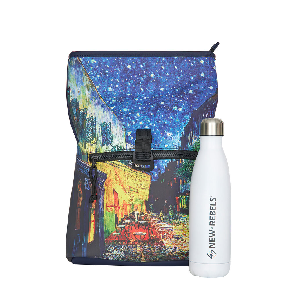 New Rebels New Rebels Mart Art - Los Angeles Cafe at Night Roltop Backpack Mini