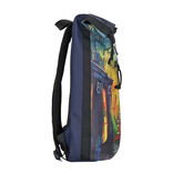 New Rebels New Rebels Mart Art - New York Cafe at Night Rolltop Backpack 21L