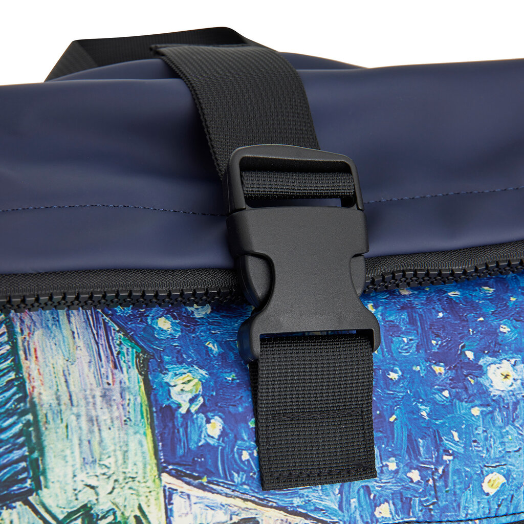 New Rebels New Rebels Mart Art - New York Cafe at Night Rolltop Backpack 21L