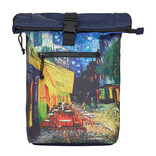 New Rebels New Rebels Mart Art - New York Cafe at Night Rolltop Backpack 21L