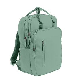New Rebels William Milwaukee 18 L Laptoprugzak – Waterafstotend PU, Geschikt voor 15,6″ Laptop Salie Green