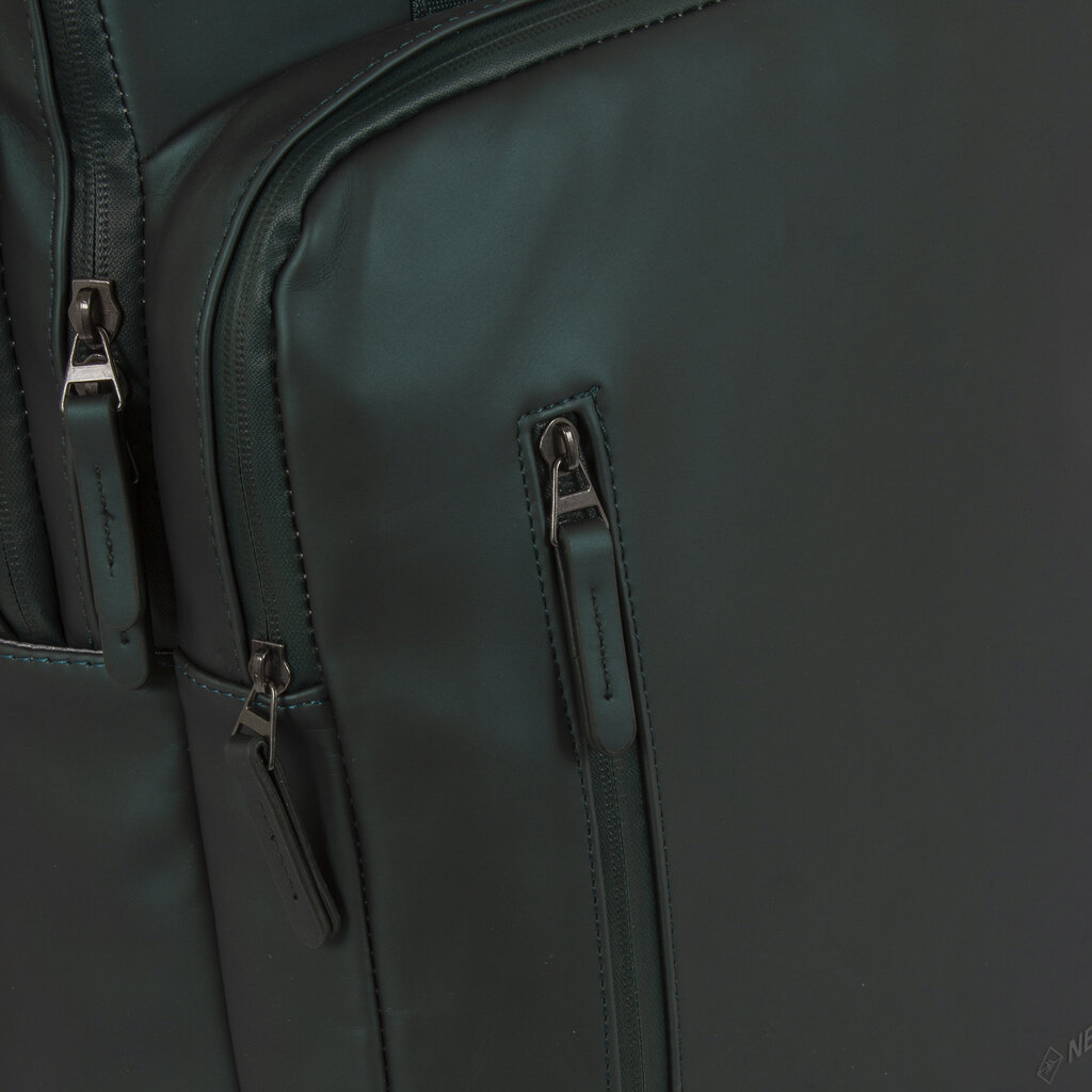 New Rebels New Rebels William Milwaukee Metallic Groen 18L Rugzak Waterafstotend Laptop 15.6"