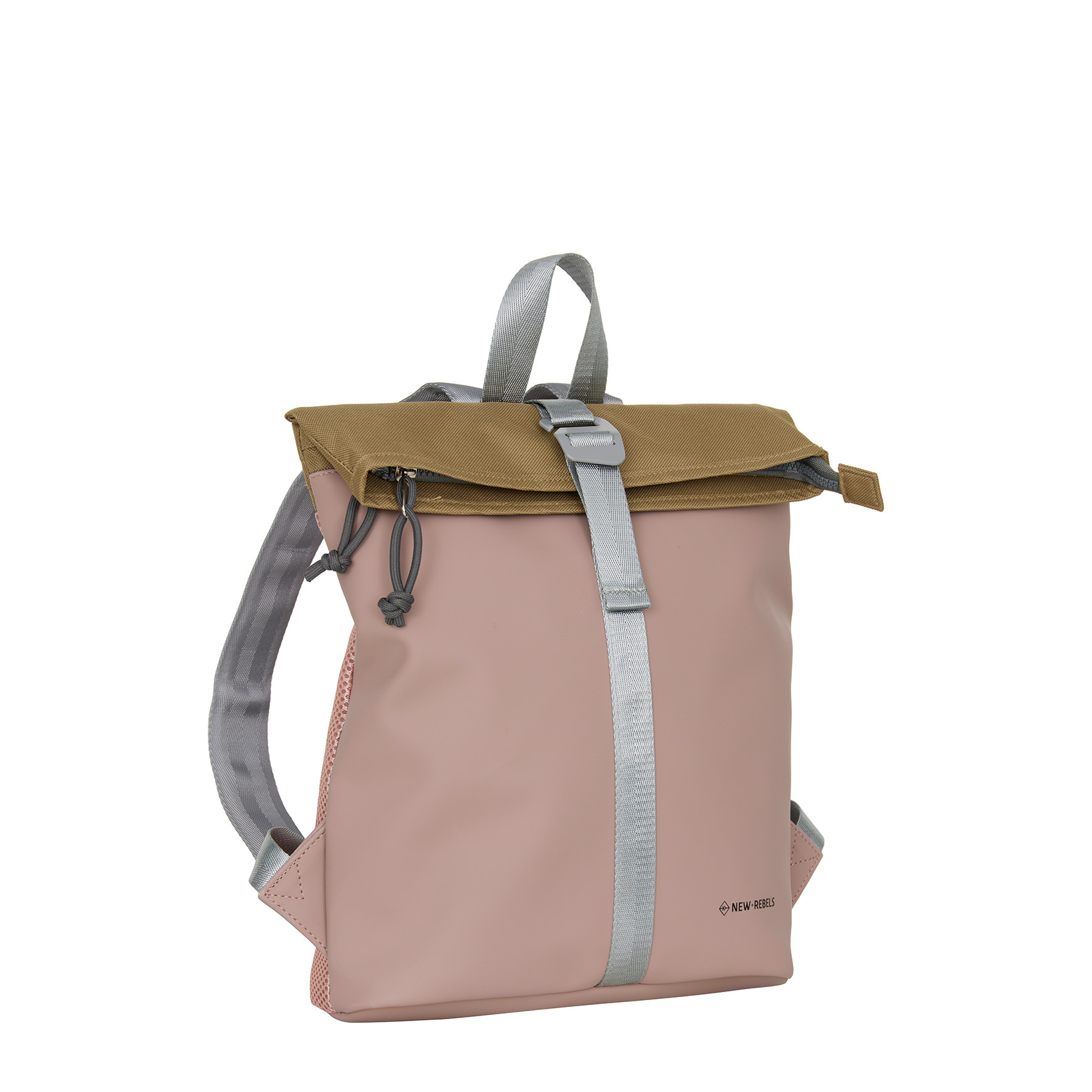 New Rebels Ferron Los Angeles Oud Roze 7L Rolltop Rugzak Water Repellent