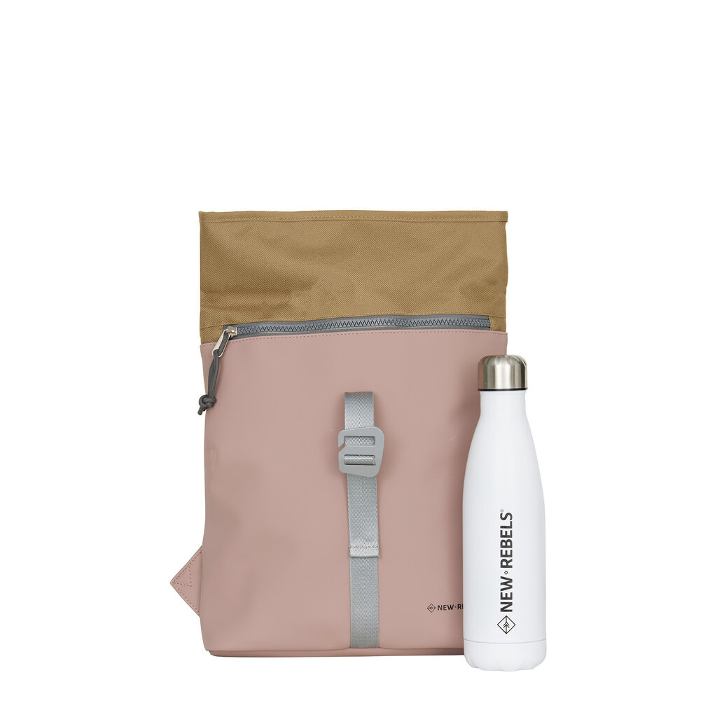 New Rebels New Rebels Ferron Los Angeles Oud Roze 7L Rolltop Rugzak Water Repellent