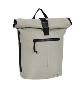 New Rebels New Rebels New York Droplet 21L Backpack Rolltop Beige Water Repellent Laptop 15.6"