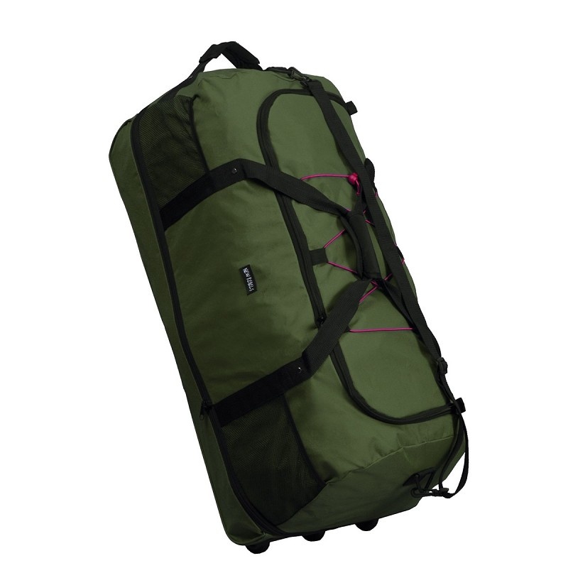 New Rebels Airmont Newark Olijf 110L Rollable Trolley Weekendtas Waterafstotend