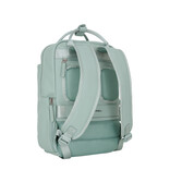 New Rebels New Rebels Harper Miami Rugzak 9L Waterafstotende Laptop Rugtas 13 inch Schooltas en Werktas van PU Comfortabel Salie Green