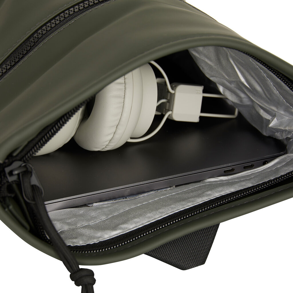 New Rebels New Rebels Mart Los Angeles Nachtgroen 7L Rolltop Rugzak Waterafstotend