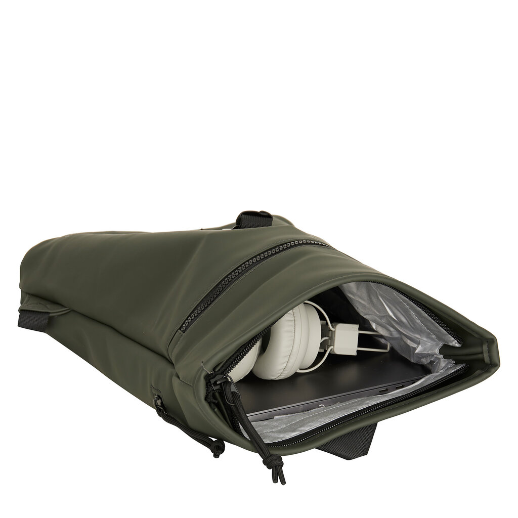 New Rebels New Rebels Mart Los Angeles Nachtgroen 7L Rolltop Rugzak Waterafstotend