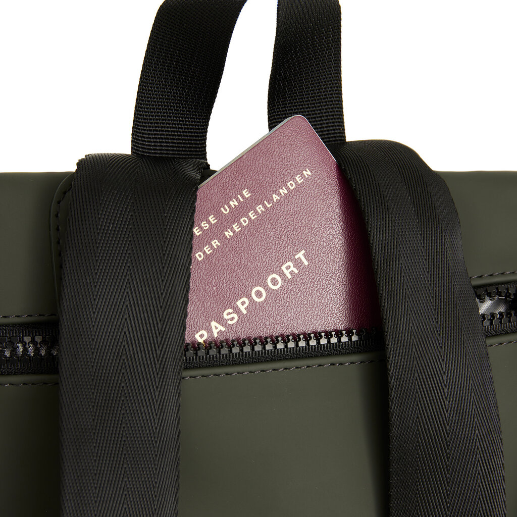 New Rebels New Rebels Mart Los Angeles Nachtgroen 7L Rolltop Rugzak Waterafstotend