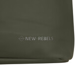 New Rebels New Rebels Mart Los Angeles Nachtgroen 7L Rolltop Rugzak Waterafstotend