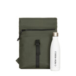 New Rebels New Rebels Mart Los Angeles Night Dark Green 7L Rolltop Backpack Water Repellent