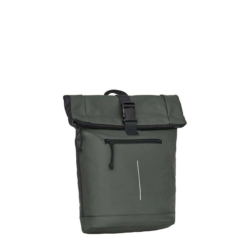 New Rebels New Rebels Mart New York Night Dark Green 21L Backpack Rolltop Water Repellent Laptop 15.6"