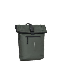 New Rebels New Rebels Mart New York Night Dark Green 21L Backpack Rolltop Water Repellent Laptop 15.6"