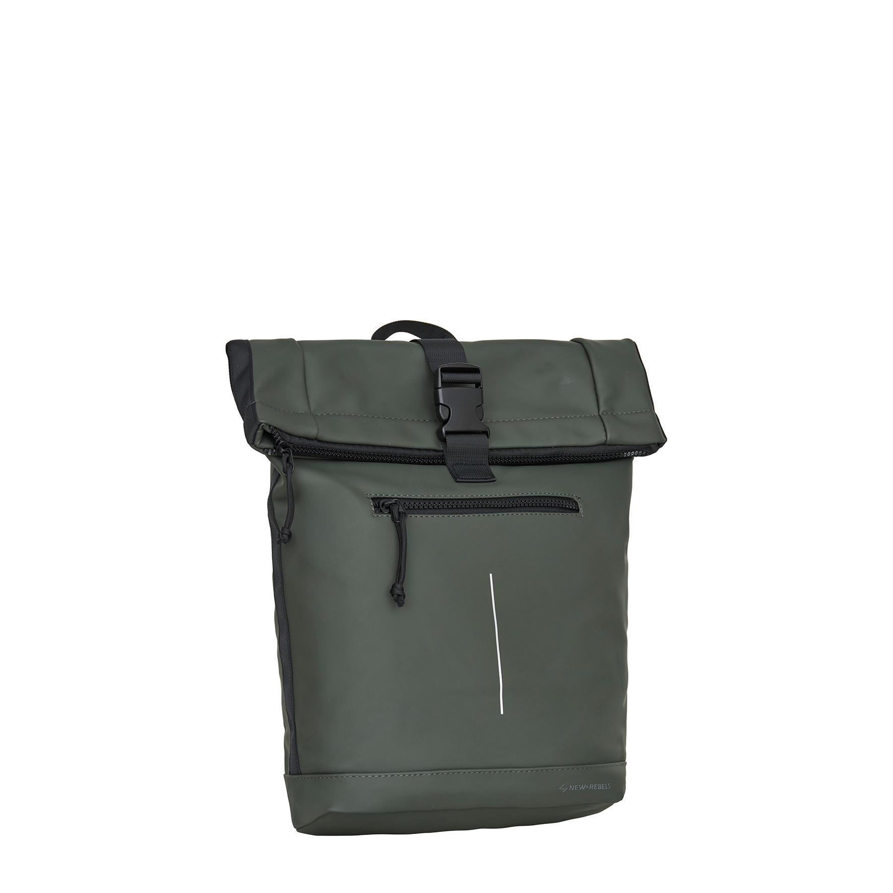 New Rebels Mart New York Nachtgroen 21L Rugtas Rolltop Waterafstotend Laptop 15.6