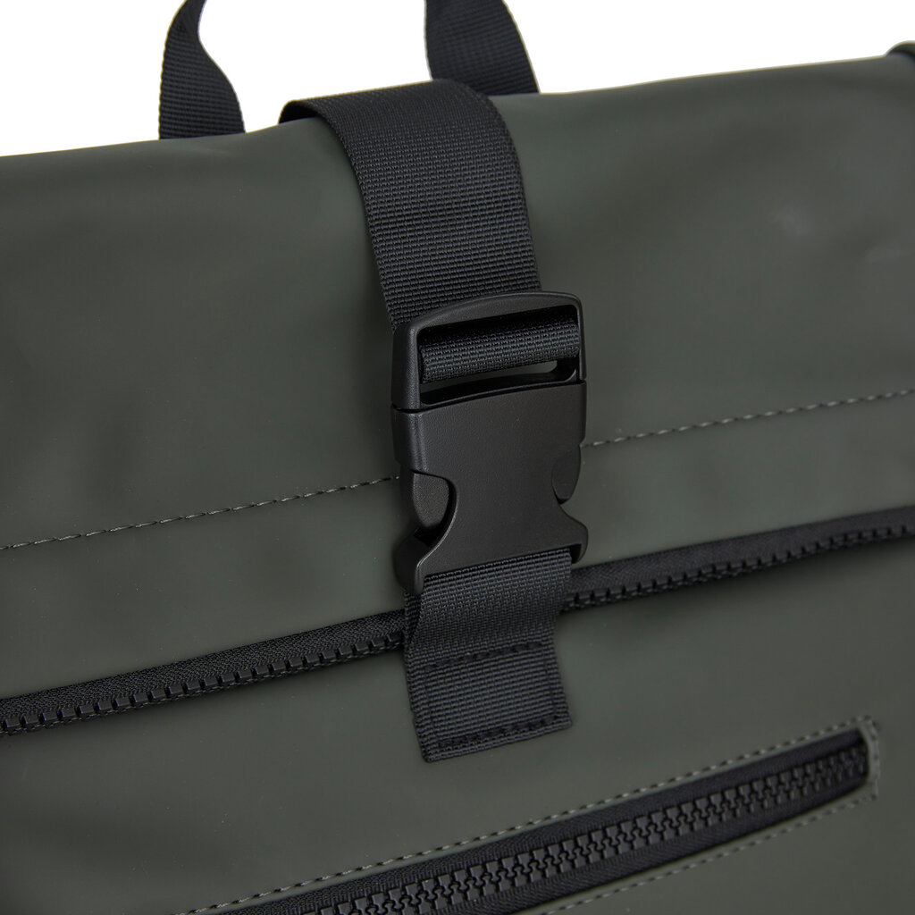 New Rebels New Rebels Mart New York Night Dark Green 21L Backpack Rolltop Water Repellent Laptop 15.6"
