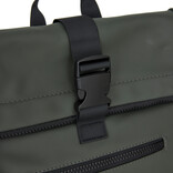 New Rebels New Rebels Mart New York Nachtgroen 21L Rugtas Rolltop Waterafstotend Laptop 15.6"
