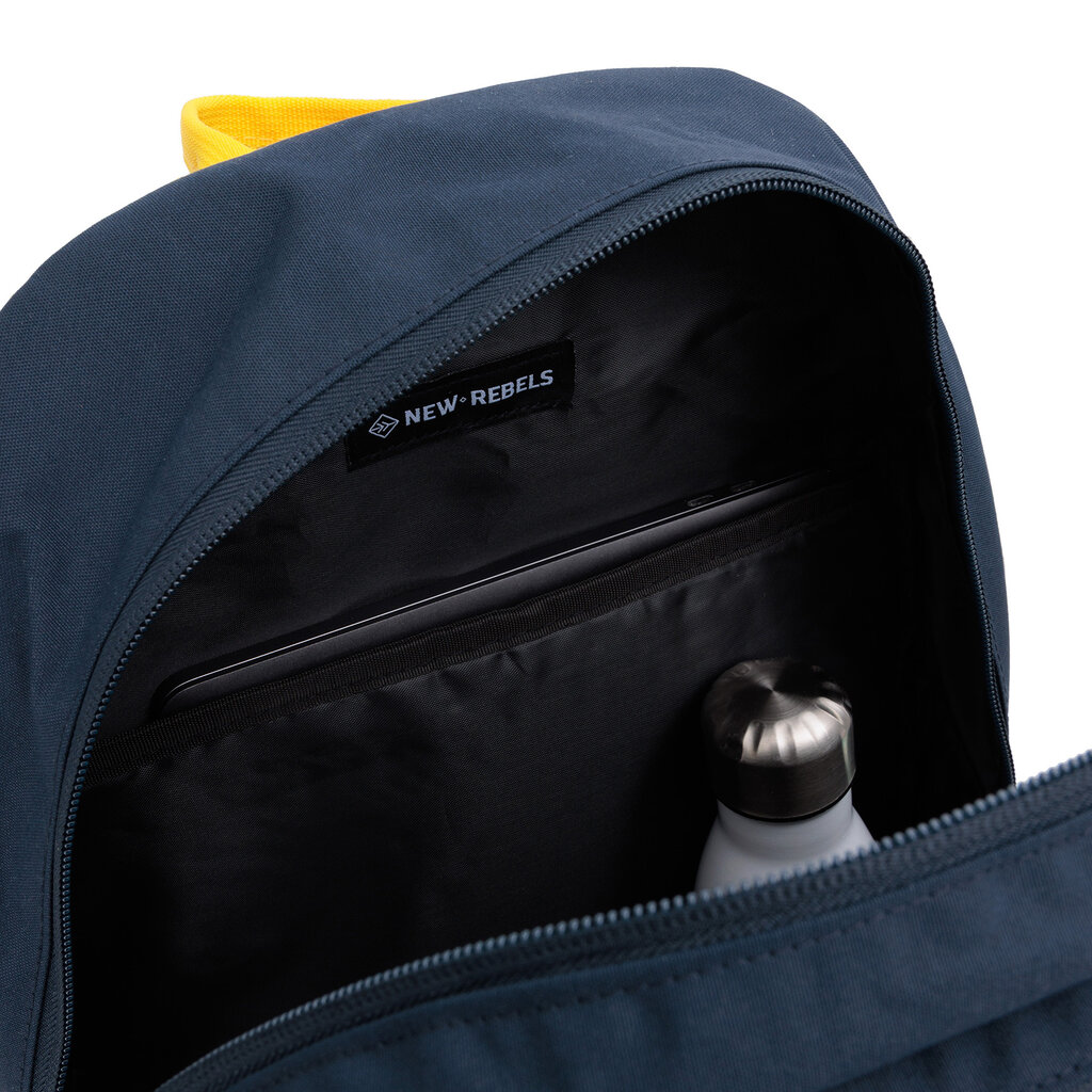 New Rebels New Rebels - Otis - Stanford Rugtas 20L - Duotone - duurzaam waterafstotend polyester - 15.6" laptop - Navy