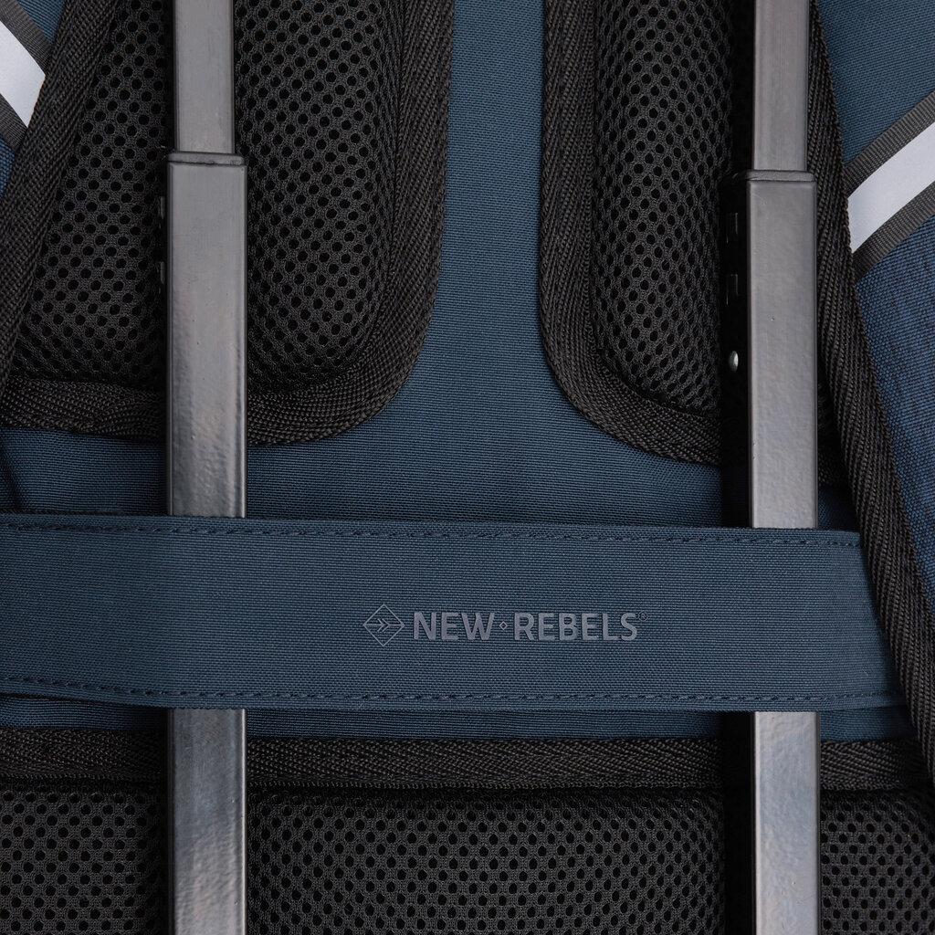 New Rebels New Rebels - Otis - Stanford Rugtas 20L - Duotone - duurzaam waterafstotend polyester - 15.6" laptop - Navy
