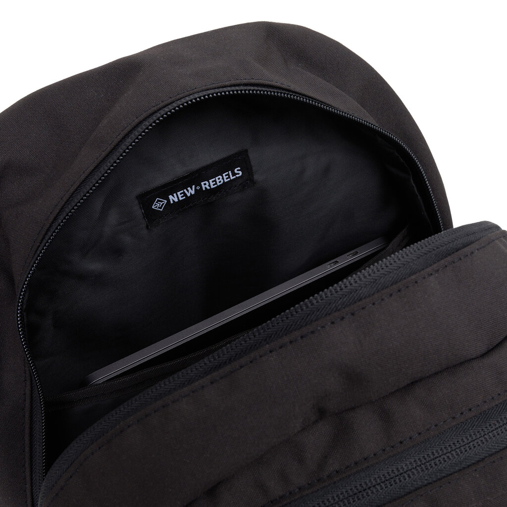 New Rebels New Rebels - Otis - Stanford Backpack 20L - Duotone - durable water-repellent polyester - 15.6" laptop - Black