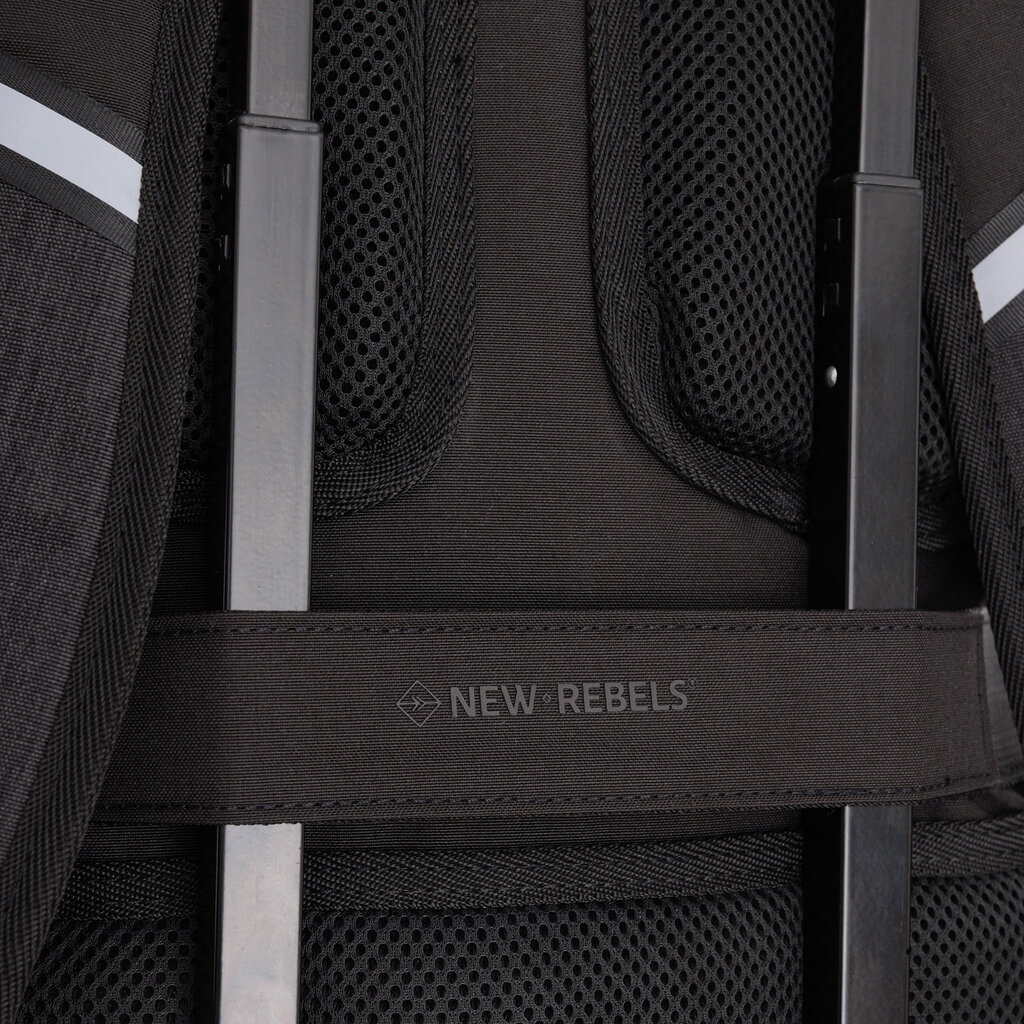 New Rebels New Rebels - Otis - Stanford Rucksack 20L - Duotone - strapazierfähiges wasserabweisendes Polyester - 15.6" Laptop - Schwarz