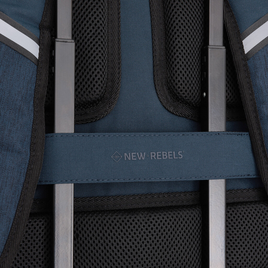 New Rebels New Rebels Otis - Milcreek Rugtas 25L - Duotone - duurzaam waterafstotend polyester - 15.6" laptop - Navy blauw