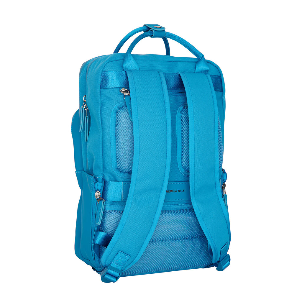 New Rebels New Rebels Bruce Milwaukee 18L Laptoptas Werktas Schooltas 15,6 ''  Turquoise