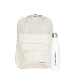 New Rebels New Rebels Bruce Chicago Beige 17L Backpack Water Repellent Laptop 14"
