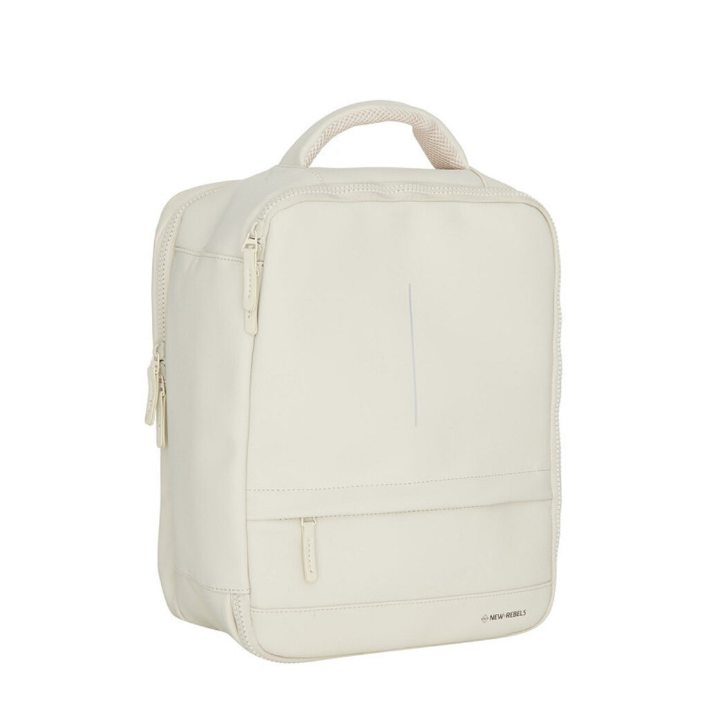 New Rebels New Rebels Jessi Easton Underseater Backpack 17L Water Repellent PU Carry On 40x30x20 Airline Bag 15.6 Inch Laptop Compartment Beige