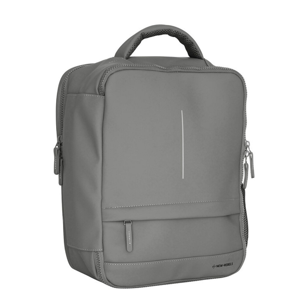 New Rebels New Rebels Jessi Easton Underseater Rucksack 17L Wasserabweisend PU Handgepäck 40x30x20 Airline Tasche 15,6 Zoll Laptopfach Anthrazit